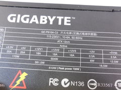 Блок питания ATX 610W Gigabyte Superb 24+4(8)pin - Pic n 268276