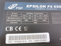Блок питания ATX 650W FSP Epsilon F4, 24+4(8)pin - Pic n 268378