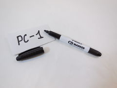Маркер для CD-DVD Proff, двухсторонний, черный - Pic n 271303