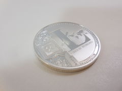 Сувенирная крипто монета LiteCoin серебренная - Pic n 272185