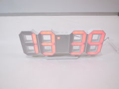 USB Часы Perfeo Luminou красные цифры белый корпус - Pic n 277841
