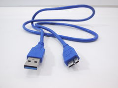 Кабель USB 3.0 Am-микро B синий — 1 метр