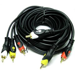 Аудио-видео кабель 3RCA 3x3 штекера — 5 метров
