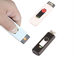 USB Электронная зажигалка чёрная, белая