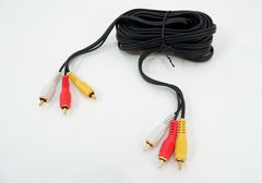 Аудио-видео кабель 3RCA-M на 3RCA-M длинна 5метров