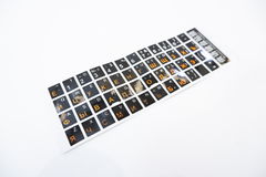 Стикеры для клавиатуры глянцевые RUS Orange - Pic n 284407