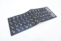 Стикеры для клавиатуры матовые RUS Black