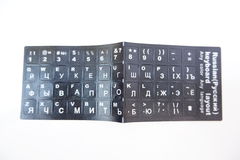 Стикеры для клавиатуры матовые RUS Black - Pic n 284409