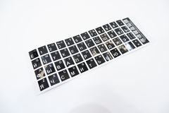 Стикеры для клавиатуры глянцевые RUS White - Pic n 284410