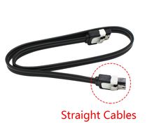 Cable 6gb SATA3 45cm Black Прямой + Угловой 2штуки - Pic n 285763