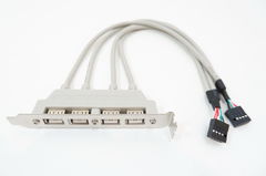 Планка портов в корпус 4 Port USB 2.0 9Pin