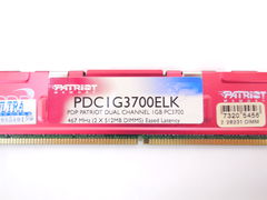 Оперативная память DDR 1Gb KIT 2x512Mb Patriot - Pic n 286913