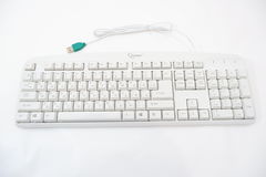 USB Проводная клавиатура Gembird белого цвета