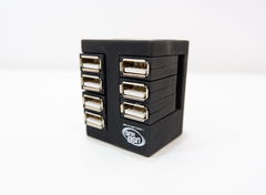USB-хаб КУБ 7 портов черный