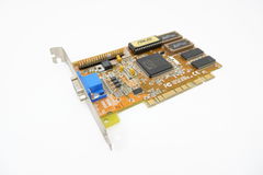 PCI Видеокарта ASUS pci-v264vt ATI Mach64 VT2 2Mb