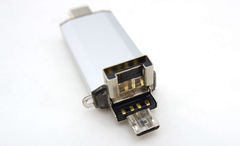 Флешка 64GB USB2.0 + OTG microUSB + Type C - Pic n 292873