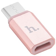 Адаптер Type-C to Micro USB Rose Gold — золотой - Pic n 294841