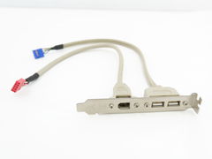 Монтажная планка с коммуникационными портами 2 портами USB 2.0 + 1 FireWire (IEEE1394)  - Pic n 2959