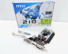 Видеокарта MSI NVIDIA GeForce 210, 1ГБ, DDR3