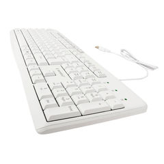 USB Клавиатура Gembird м/медиа цвет белый 1,5м