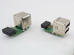 Переходник с контактов MB USB 9Pin на 2 USB порта - Pic n 297588