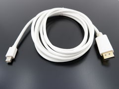 Переходник DisplayPort на miniDP 3метра белый