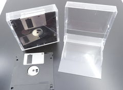 Коробка для 5 дискет FDD 3.5 прозрачная
