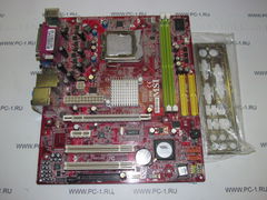 Материнская плата MB MSI P4M900M2 /Socket 775 /2xDDR2 /PCI-E x16 /2xPCI /PCI-E x1 /2xSATA /4xUSB /VGA /Sound /LAN /LPT /COM /mATX /Заглушка
