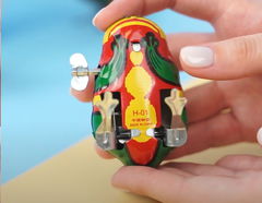 Заводная механическая зелёная лягушка 4см - Pic n 301167