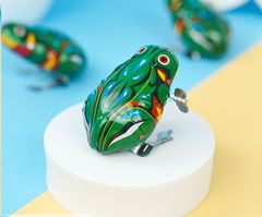 Заводная механическая зелёная лягушка 4см - Pic n 301167