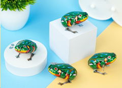 Заводная механическая зелёная лягушка 4см - Pic n 301167