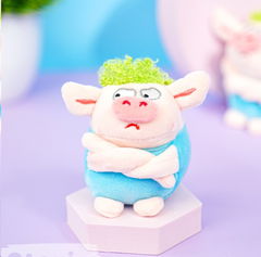 Мягкий брелок Поросёнок голубой, 13 см - Pic n 301169