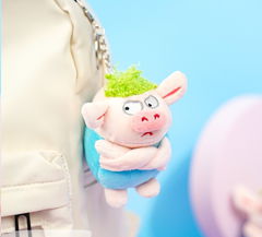 Мягкий брелок Поросёнок голубой, 13 см - Pic n 301169