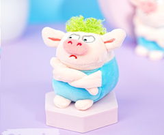 Мягкий брелок Поросёнок голубой, 13 см - Pic n 301169