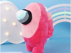 Мягкая игрушка Among Us Розовый Амонг Ас, 20см - Pic n 301179