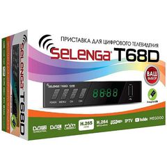 Ресивер DVB-T2 и DVB-C H.265 Selenga T68D