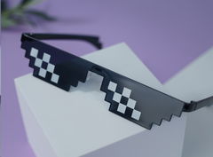 Солнцезащитные очки Пиксели Minecraft черный
