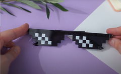 Солнцезащитные очки Пиксели Minecraft черный - Pic n 301375