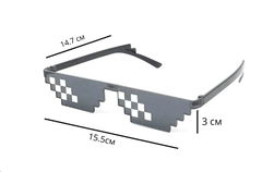 Солнцезащитные очки Пиксели Minecraft черный - Pic n 301375