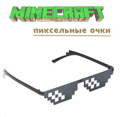 Солнцезащитные очки Пиксели Minecraft черный - Pic n 301375