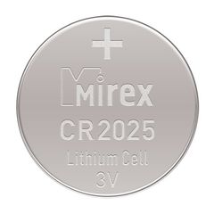 Батарейка CR2025 3В литиевая Mirex в блистере 2шт. - Pic n 301414