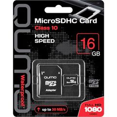 Карта памяти microSD Qumo HD 1080 Video 16Gb 