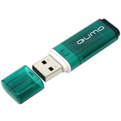 QUMO Флешка 16Gb QUMO Optiva 01 USB 2.0 зеленый. Защищена от пыли, влаги и ударов. 