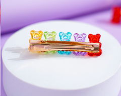 Заколка малая для волос Мармеладные Мишки 6см  - Pic n 301737