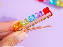 Заколка малая для волос Мармеладные Мишки 6см  - Pic n 301737