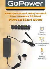 Блок питания 3-12 вольт 5.0A PowerTech 5000