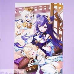 Постер Genshin Impact с героями 42х29см 1 штука - Pic n 301967