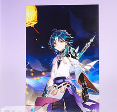 Постер Genshin Impact с героями 42х29см 1 штука - Pic n 301967