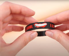 Браслет силиконовый Tokyo Ghoul розовый 7см - Pic n 302458