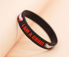 Браслет силиконовый Tokyo Ghoul розовый 7см - Pic n 302458